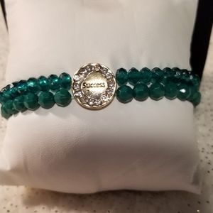 Green stretch  Bracelet